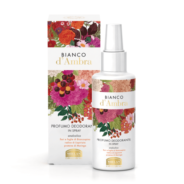 Bianco d'Ambra Profumo Deodorante Analcolico Spray - Helan Cosmesi