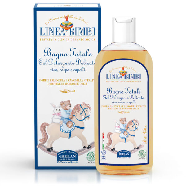 Bagno Totale Gel Delicato 250 ml Linea Bimbi - Helan Cosmesi