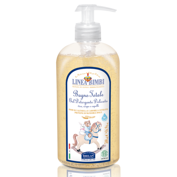 Bagno Totale Gel Delicato 500 ml Linea Bimbi - Helan Cosmesi